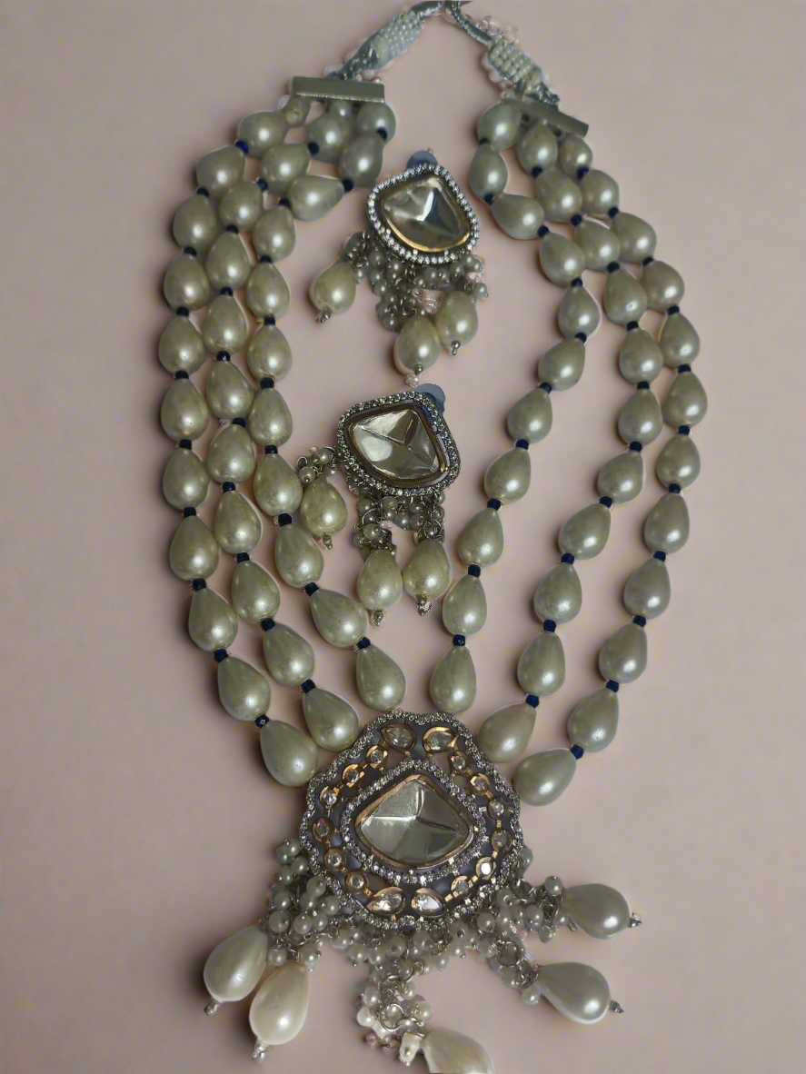 Polki  Pearl Necklace