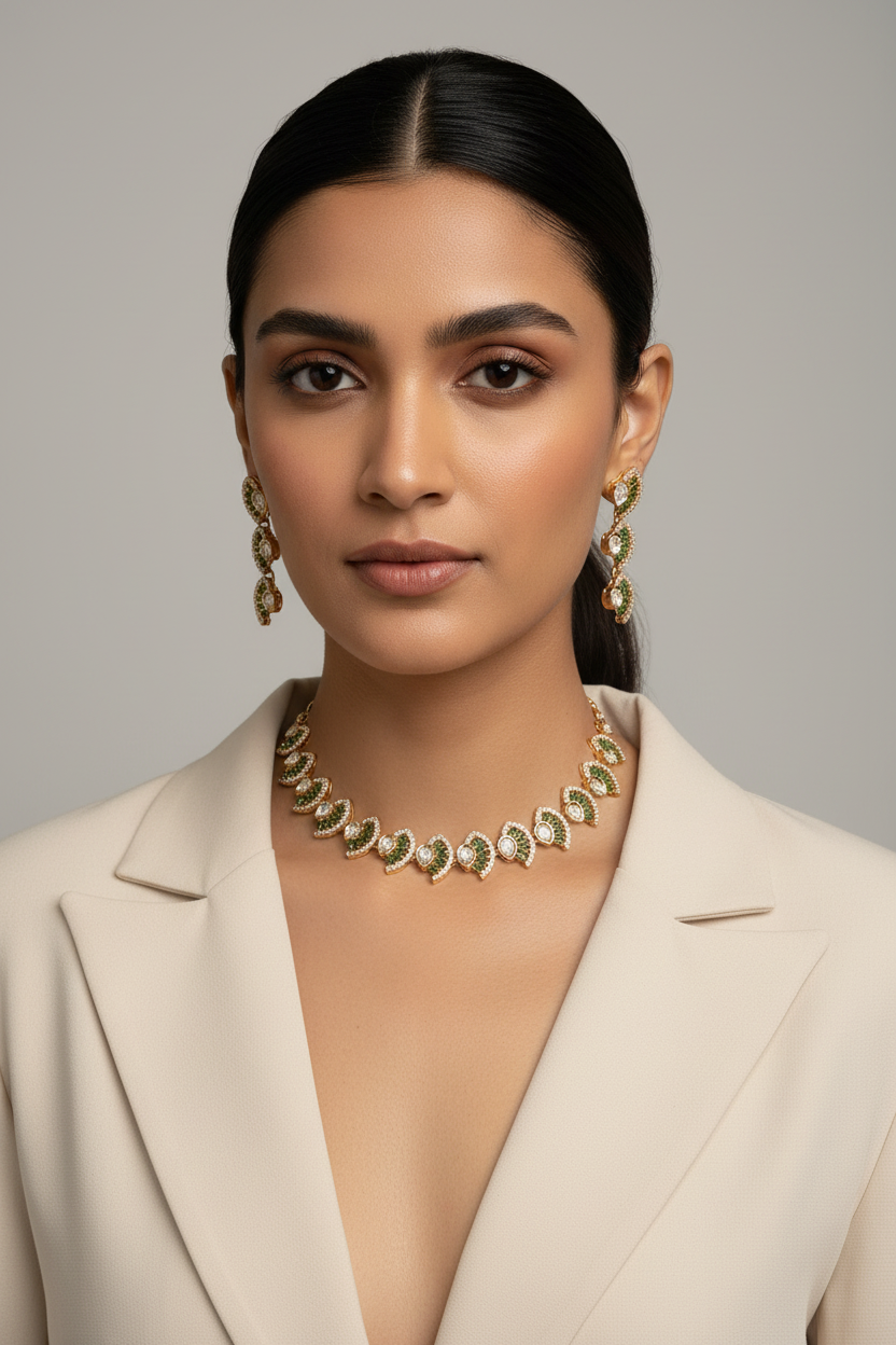 Polki Necklace choker sleek design