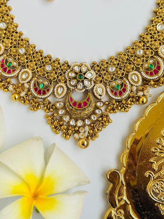 Rajwadi heritage necklace
