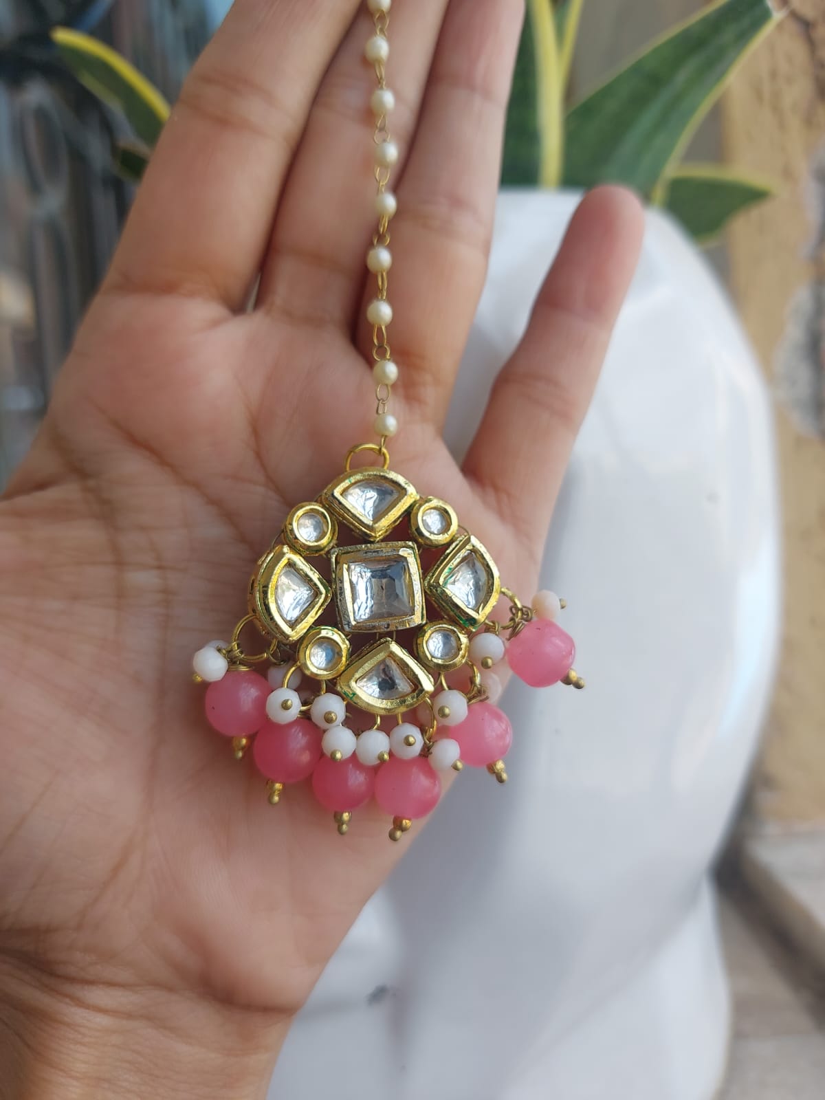 Earring pachi kundan