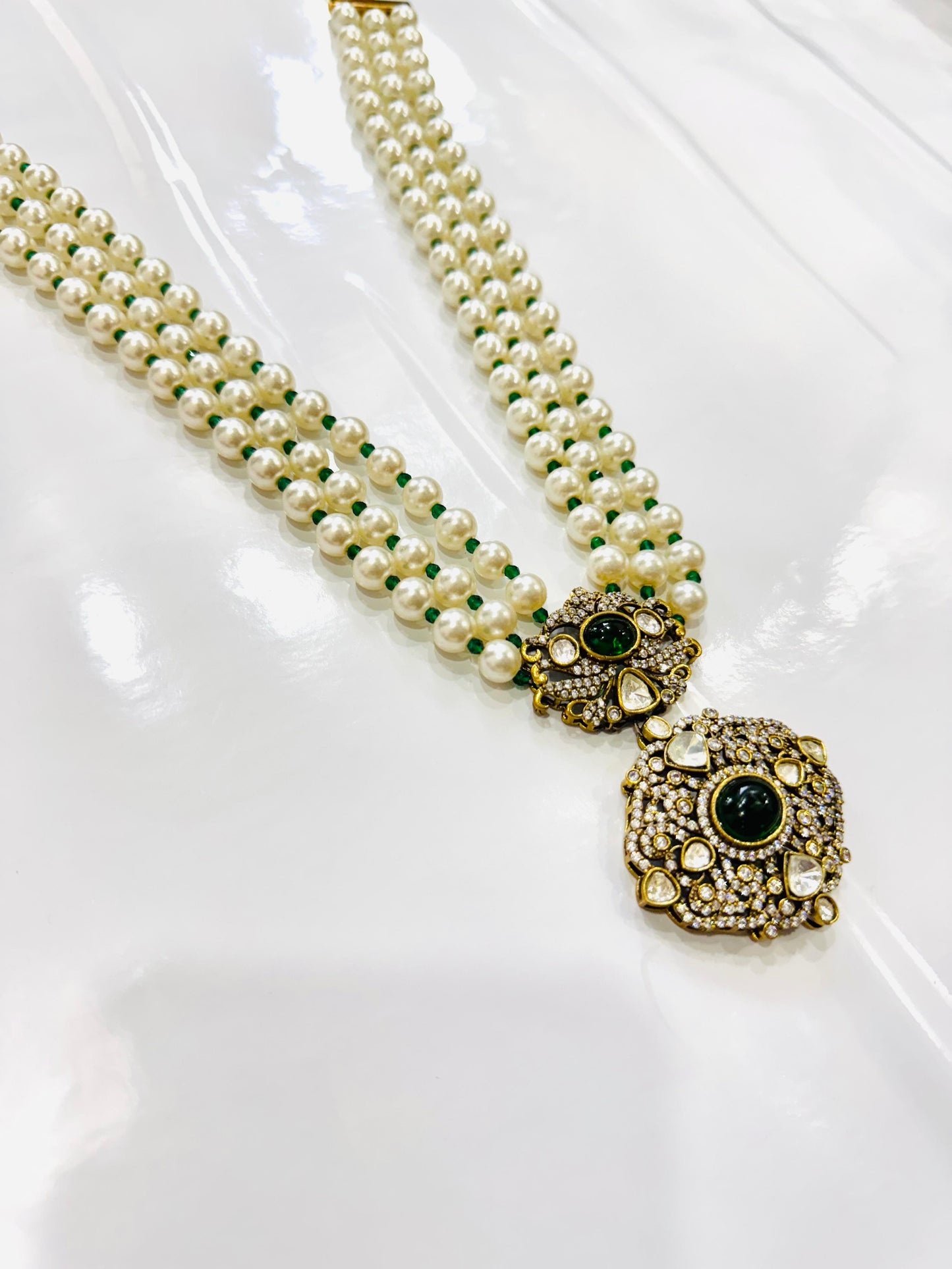 Polki Pearl Necklace