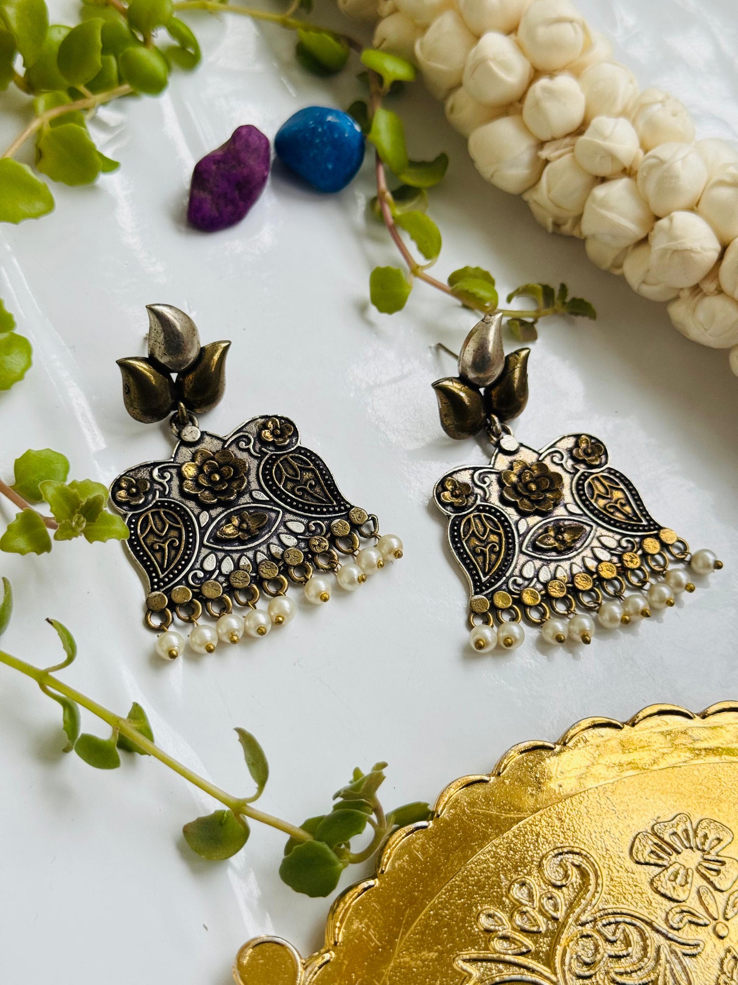 Dual tone Earring