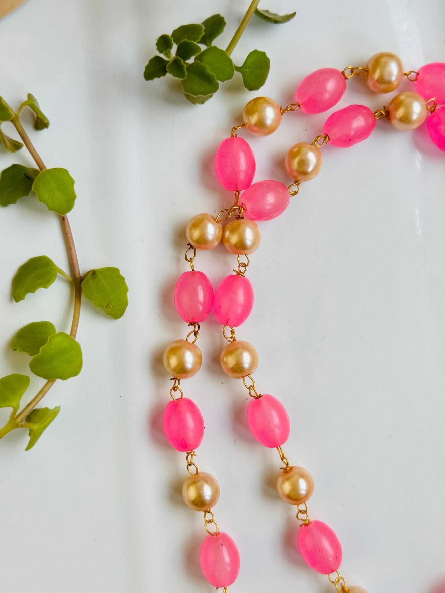 pink pearl mala