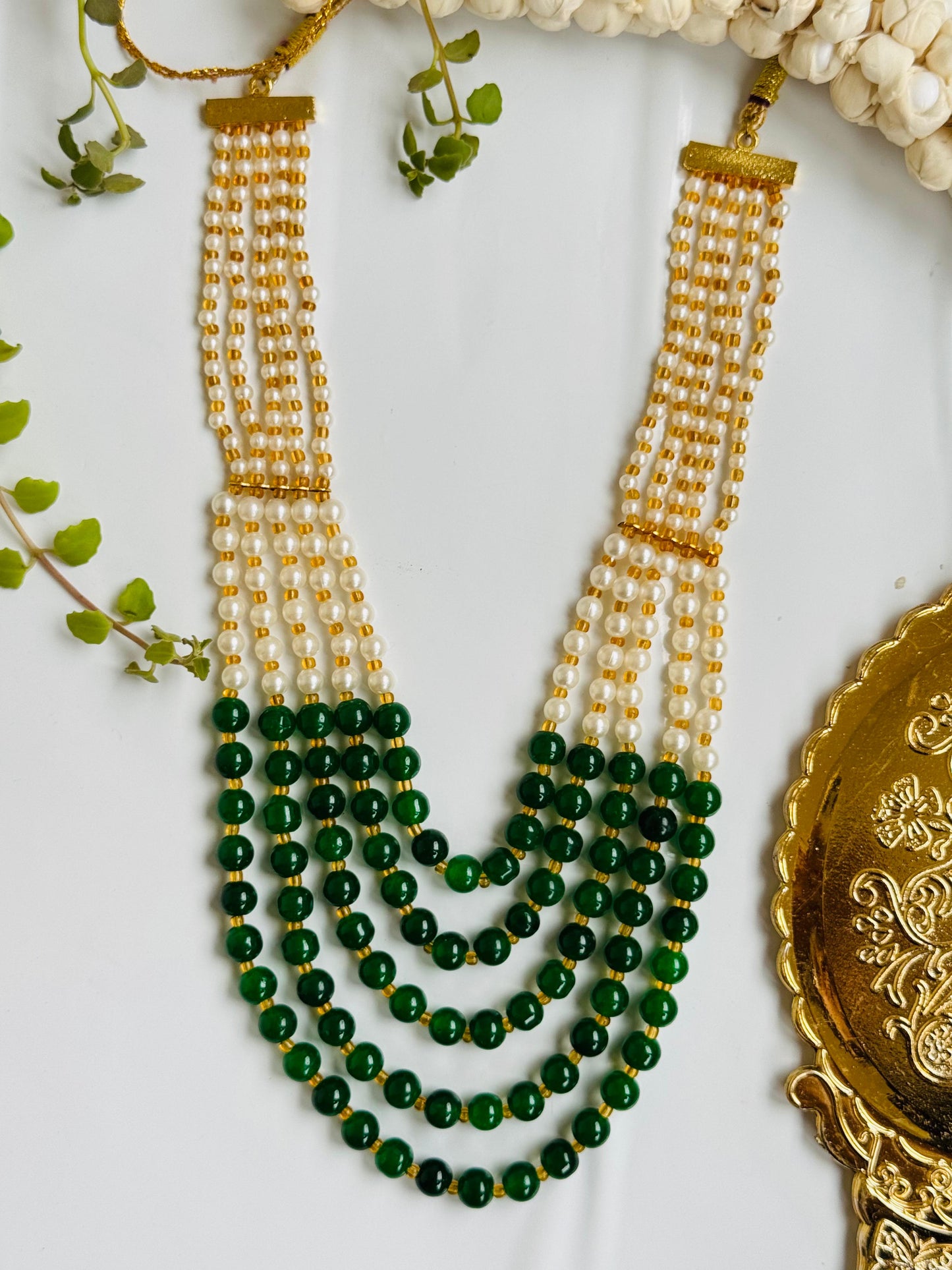 pearl mala green