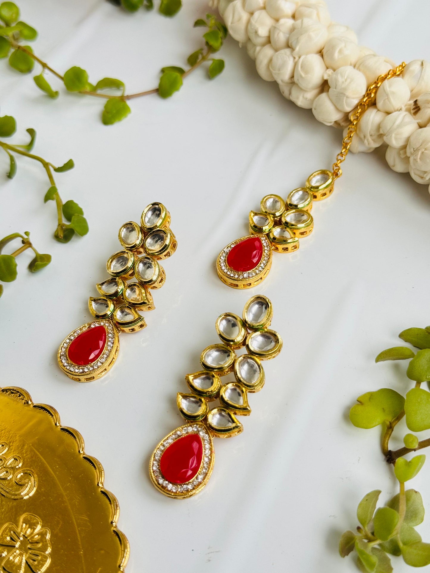 Earring pachi kundan