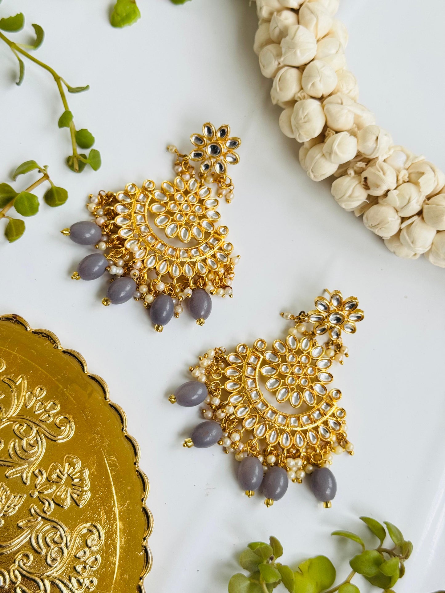 Earring pachi kundan