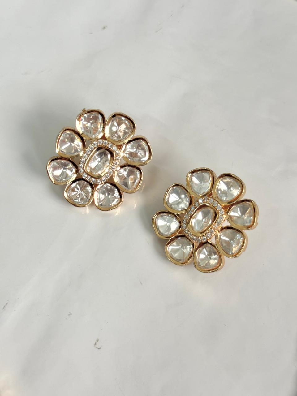 Uncut polki ROSE GOLD Necklace