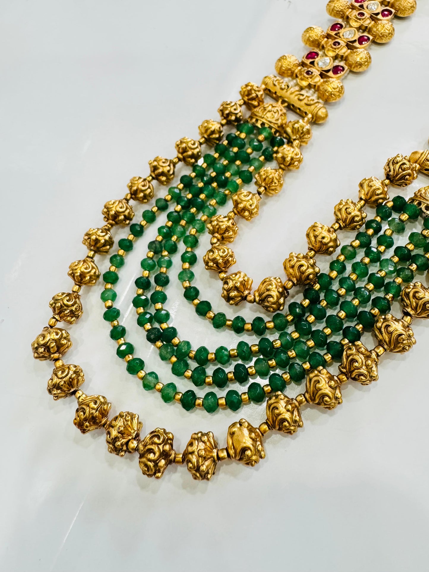 Green long Necklace