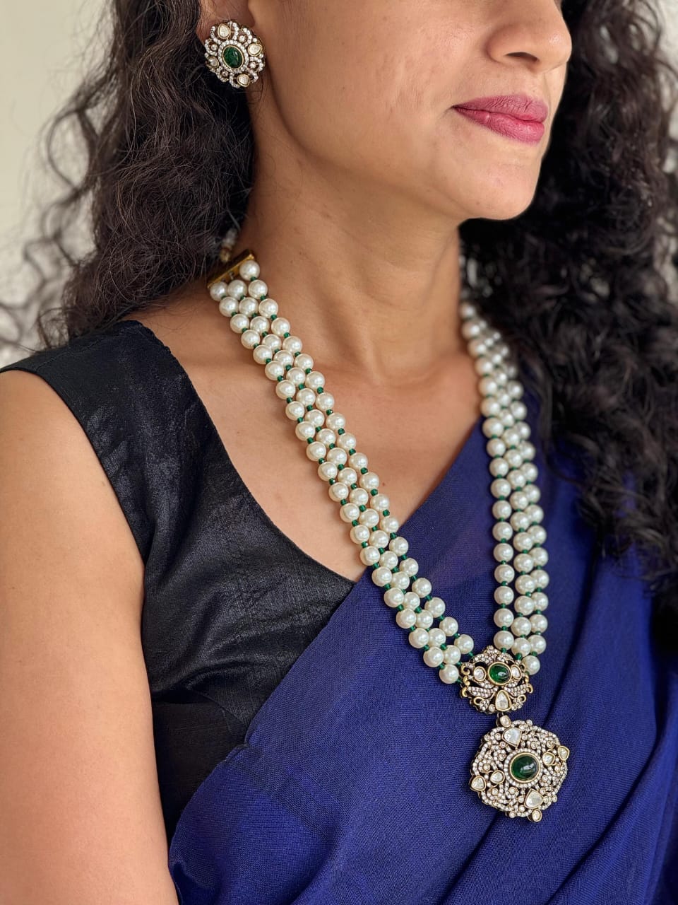 Polki  Pearl Necklace