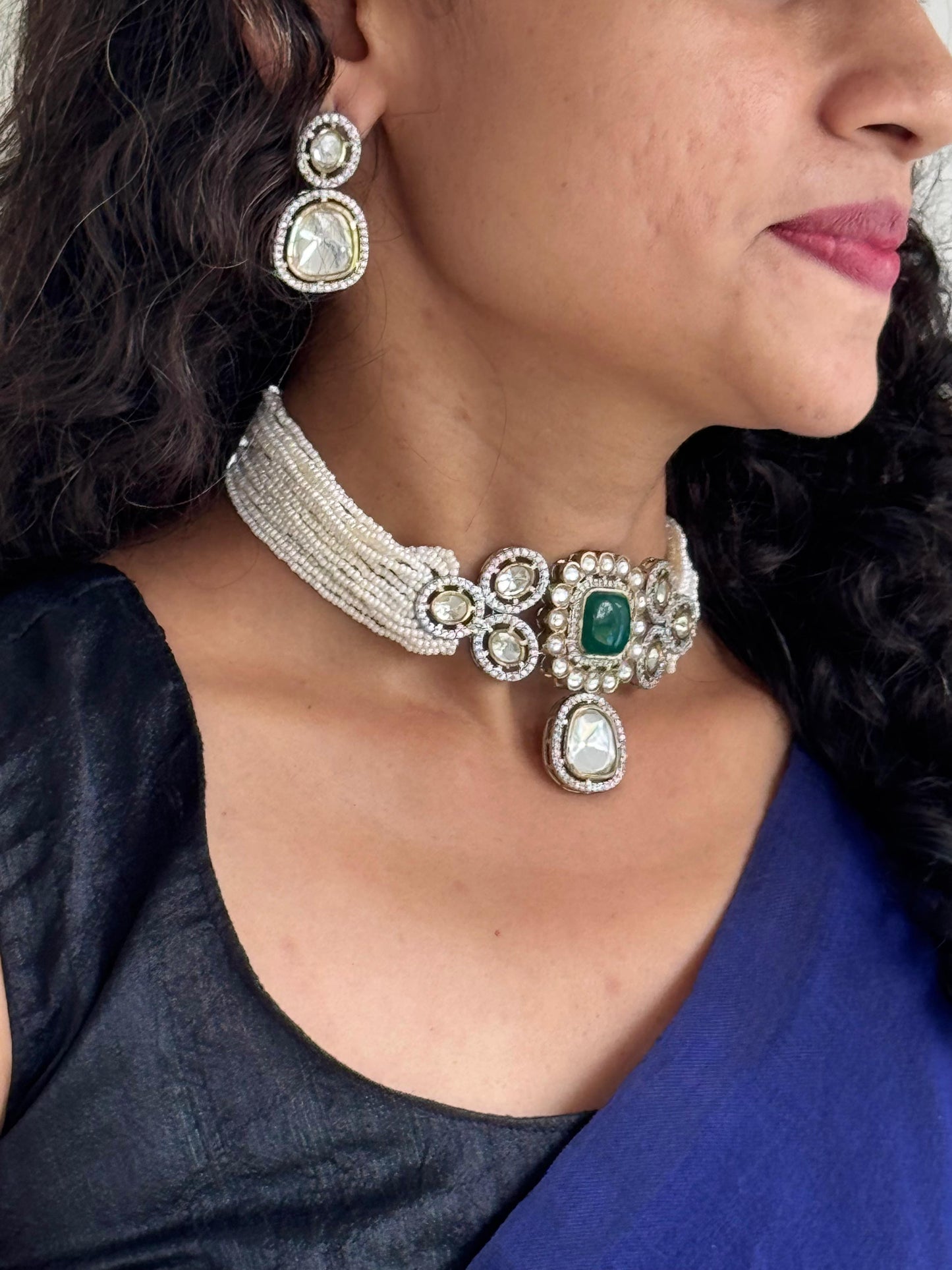 Polki choker Necklace