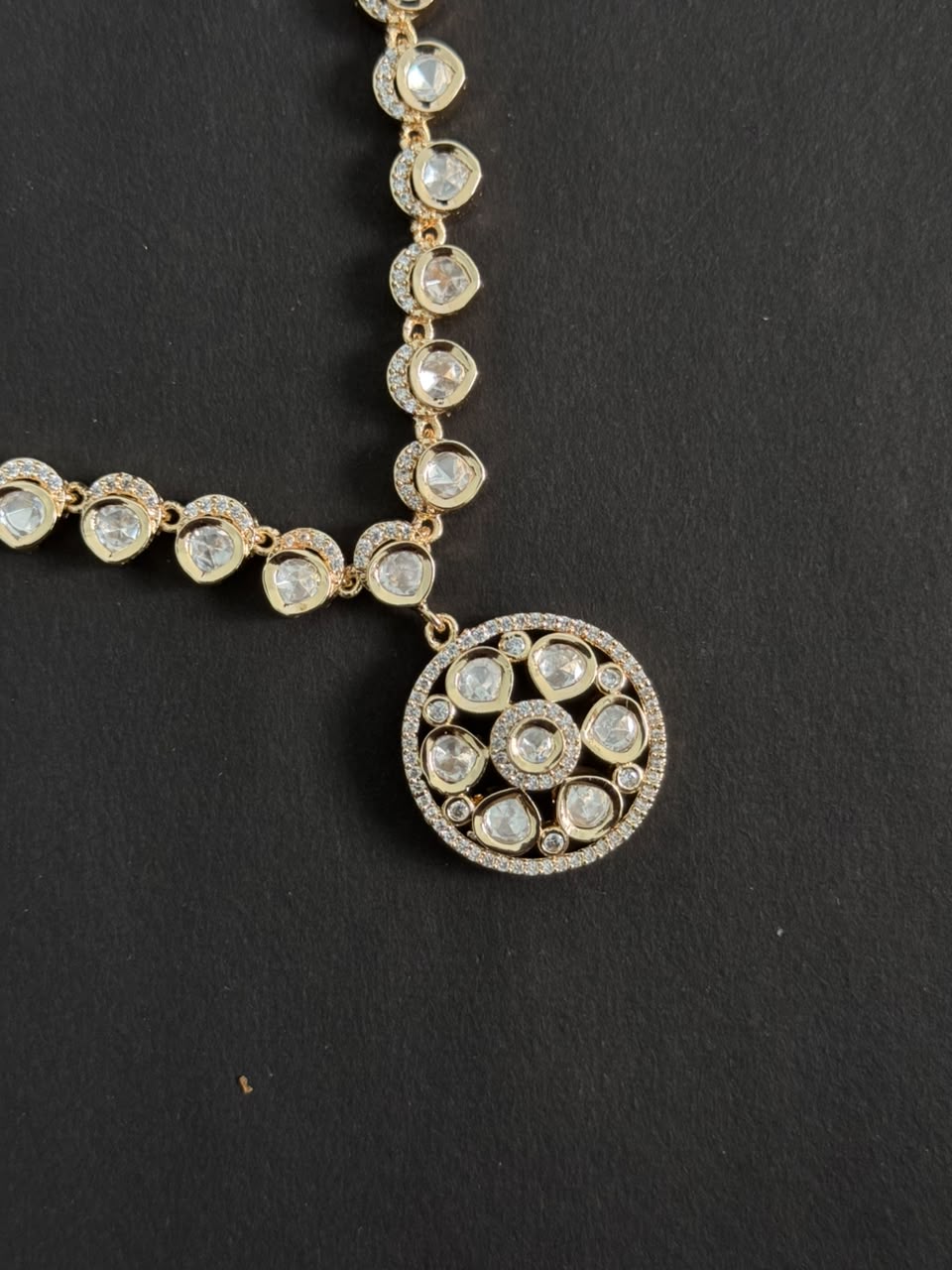 Floral Radiance Kundan Necklace Set