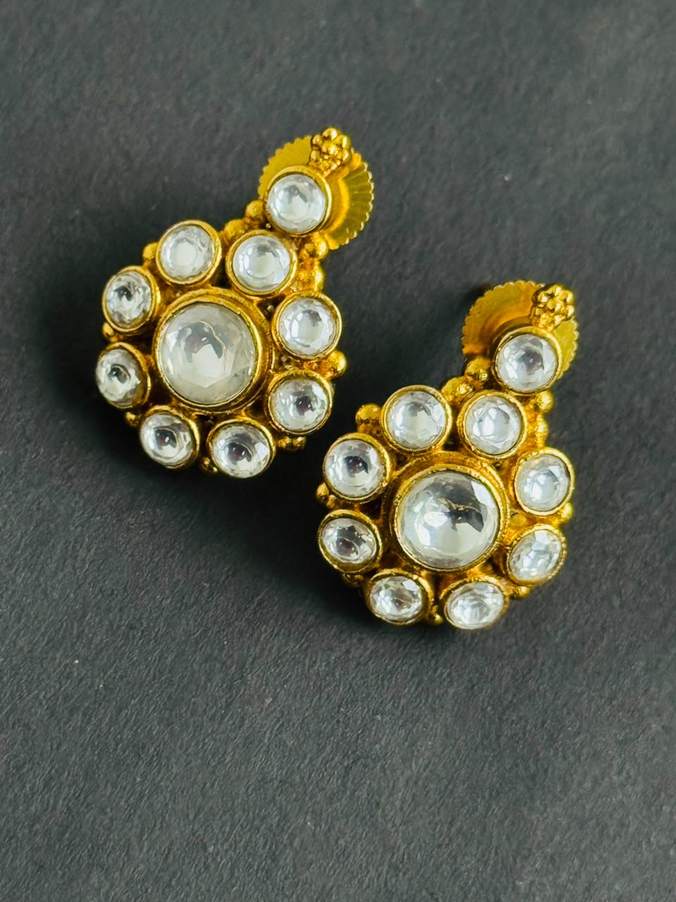 Pearl Halo Gold Necklace Set