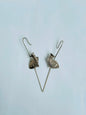 ear pin earcuff fish silver