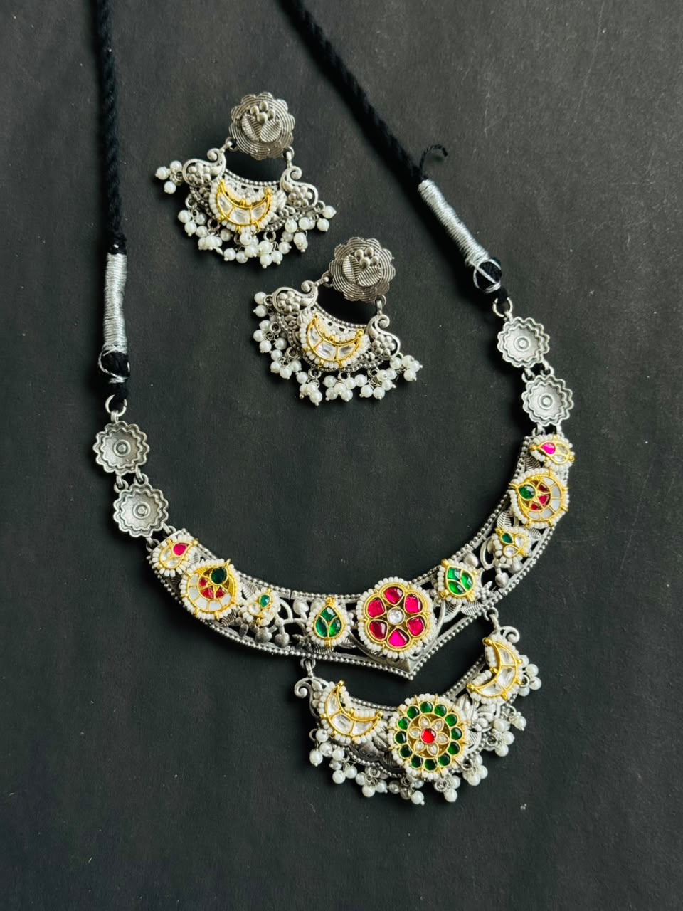 Royal Multicolour Heritage Necklace Set