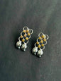 Silver Floral Drop Earrings