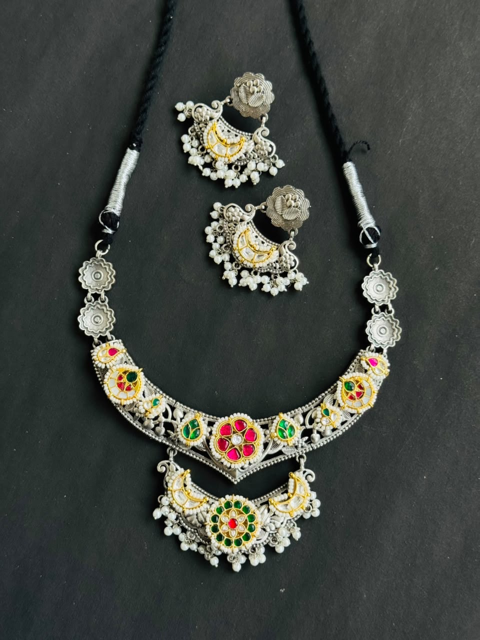 Royal Multicolour Heritage Necklace Set