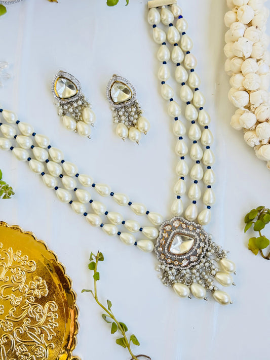 Polki  Pearl Necklace