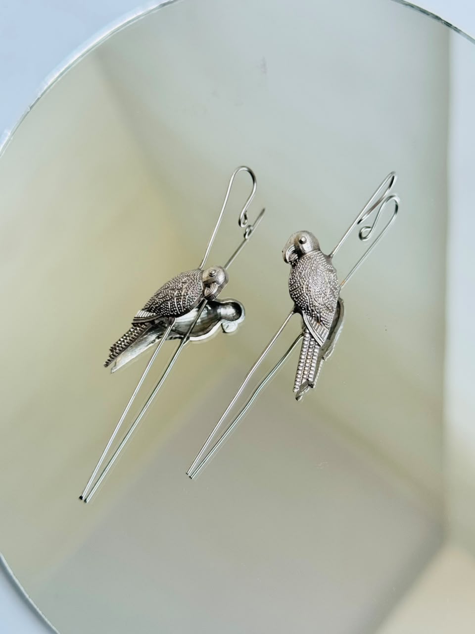 ear pin earcuff bird silver