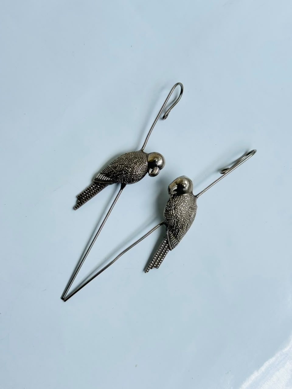 ear pin earcuff bird silver