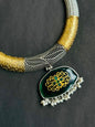 Emerald Heritage Dual-Tone Necklace Set