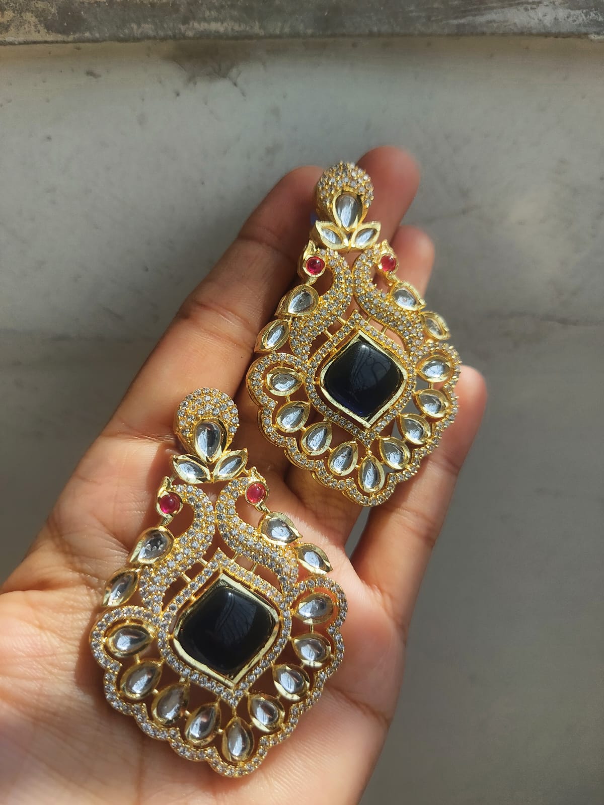 Uncut Polki earring