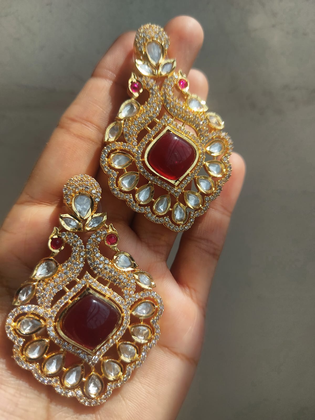 Uncut Polki earring