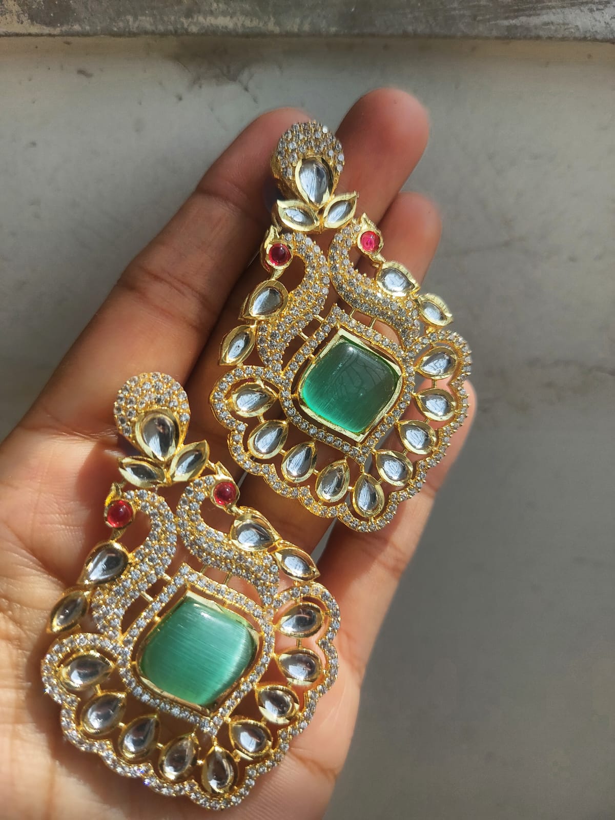 Uncut Polki earring