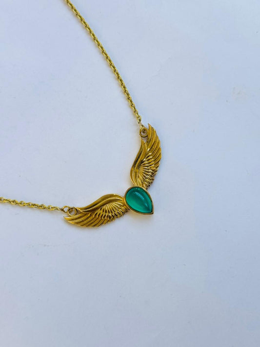 Emerald Wings Necklace