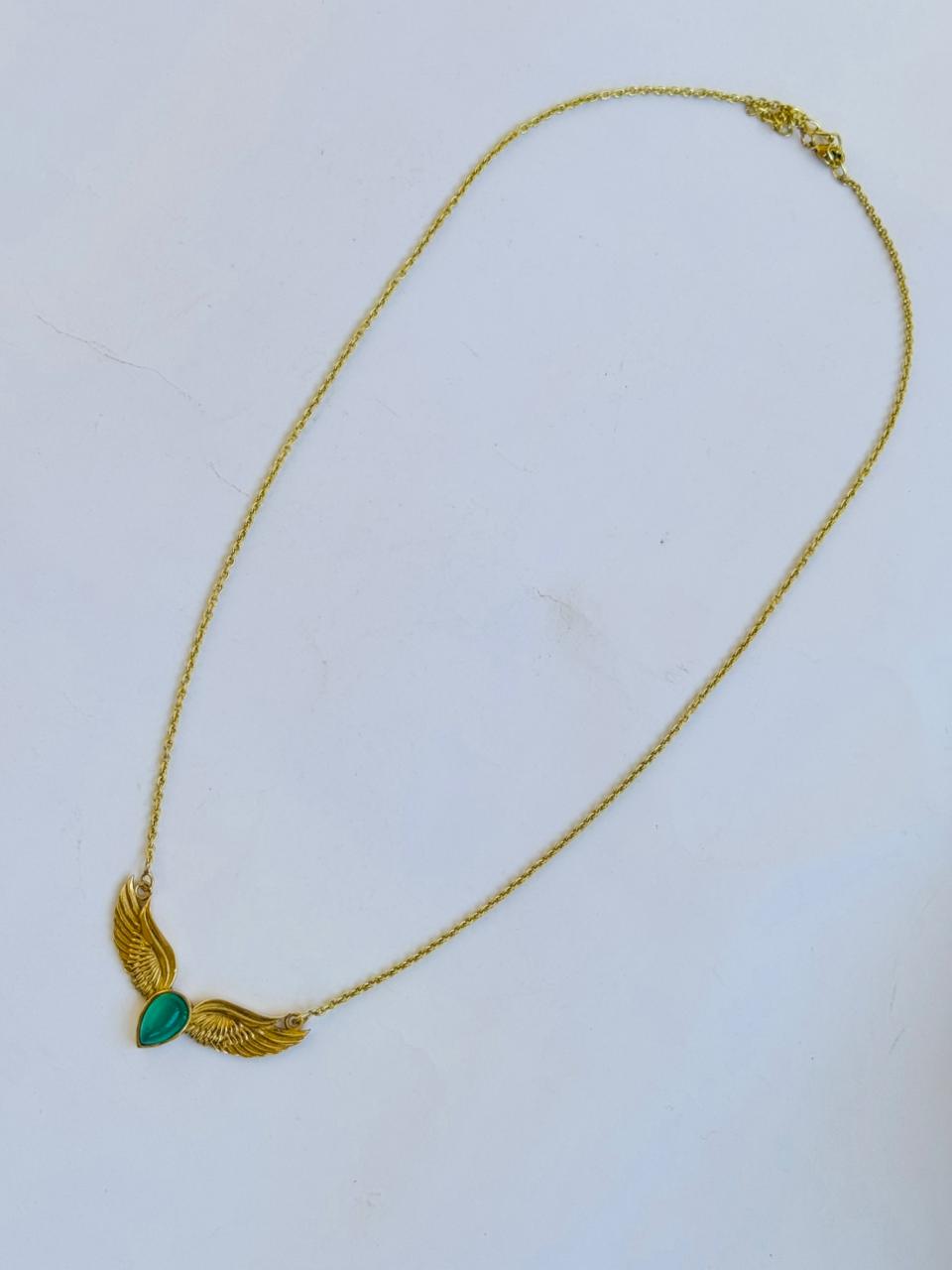 Emerald Wings Necklace