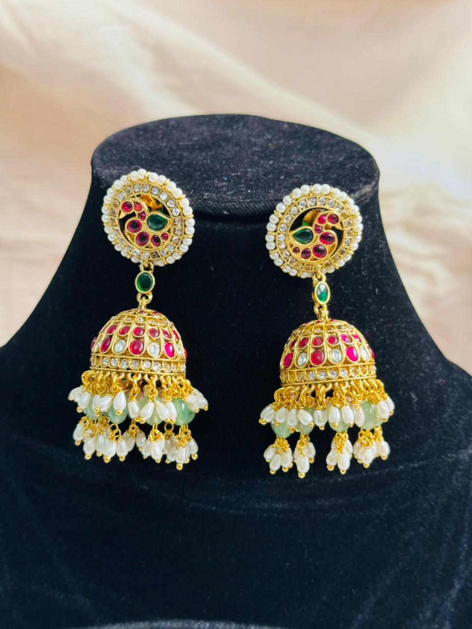 Jadau temple necklace