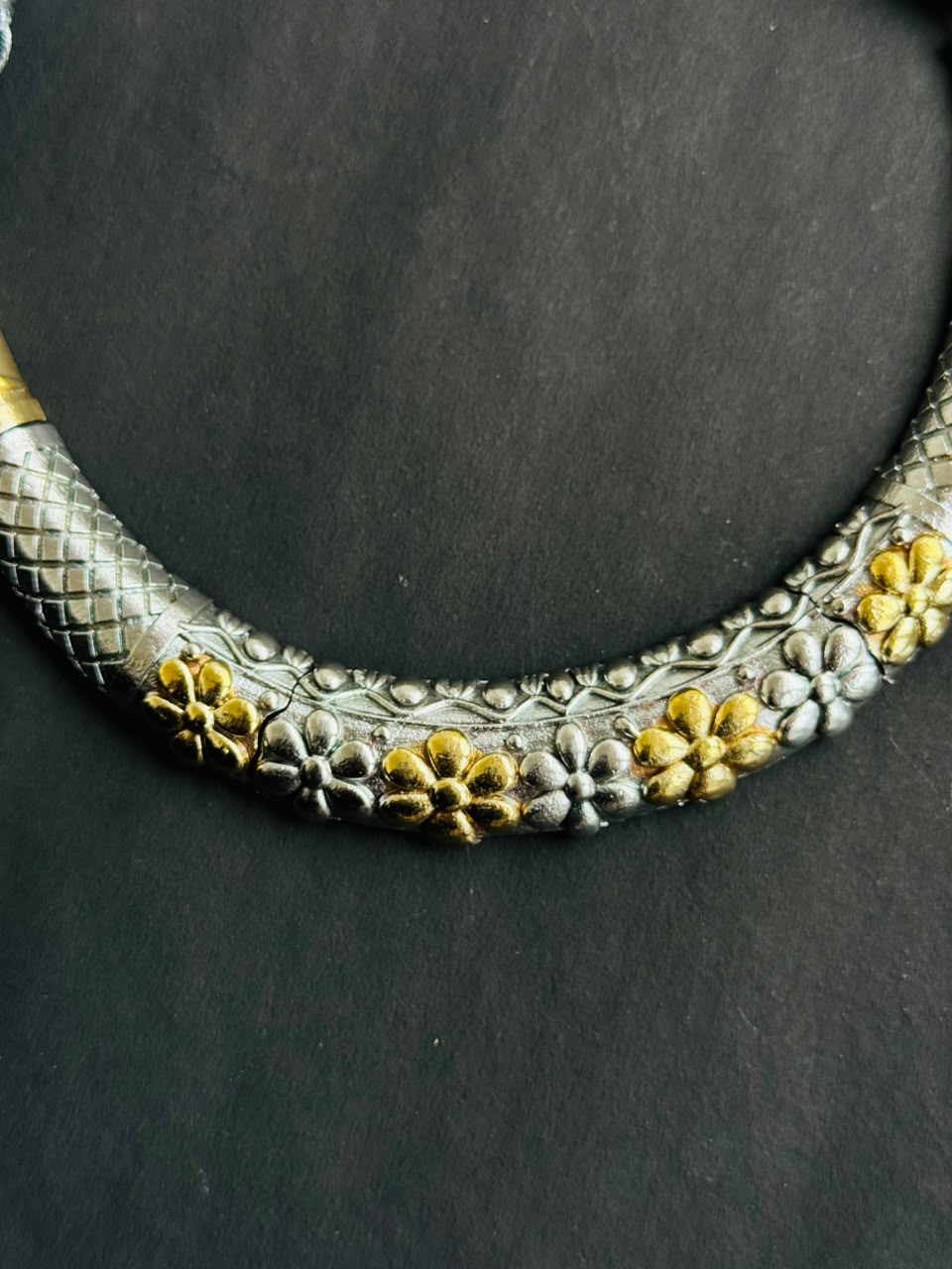 Floral Heritage Dual-Tone Necklace Set