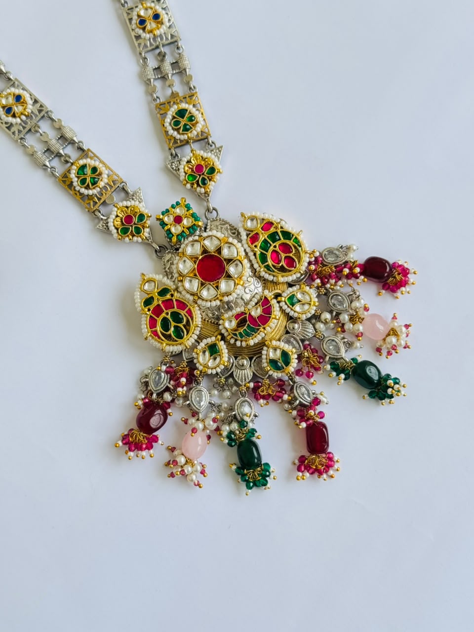 Royal Multicolour Long Necklace Set