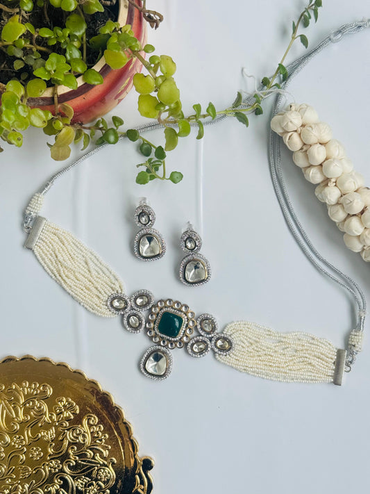 Polki  choker Necklace