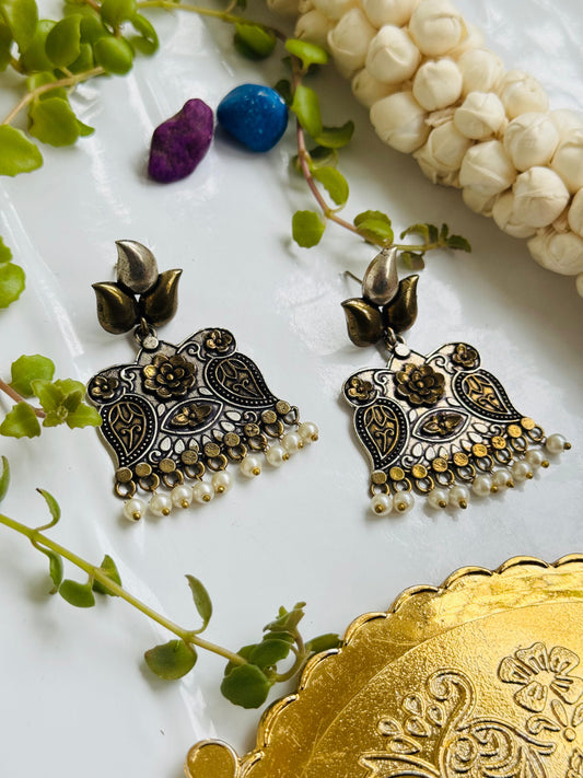 Dual tone Earring