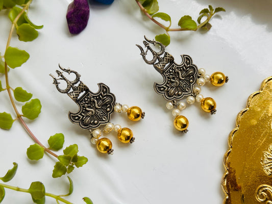 Dual tone Earring