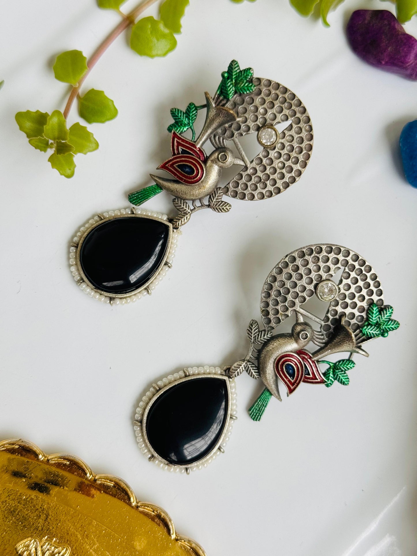 Bird Earring silver replica