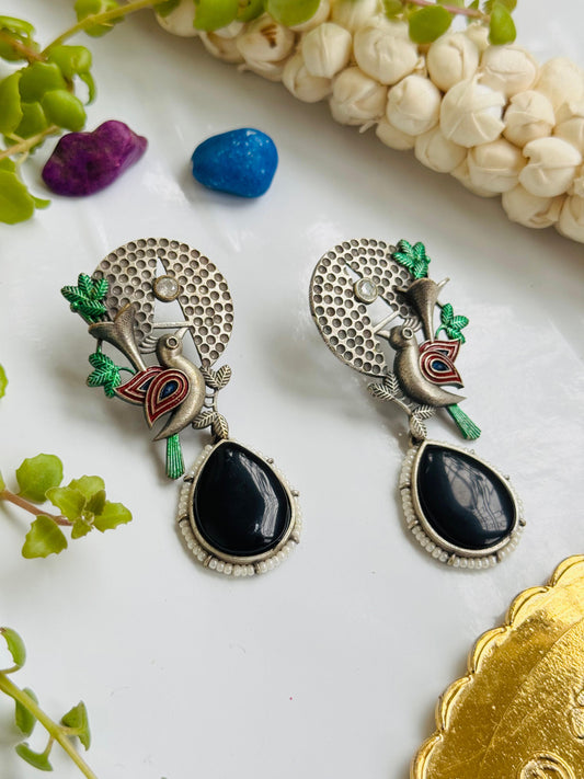 Bird Earring silver replica