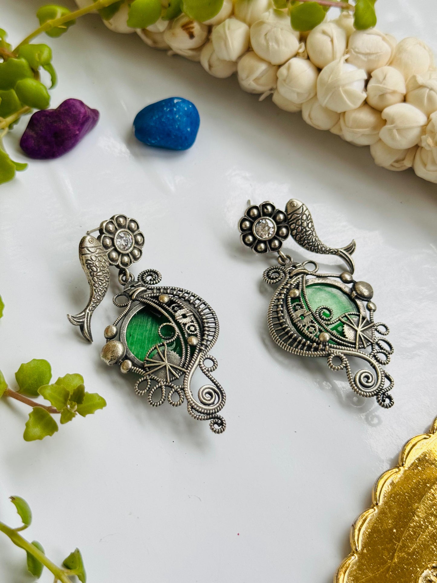 Fish Earring silver replica