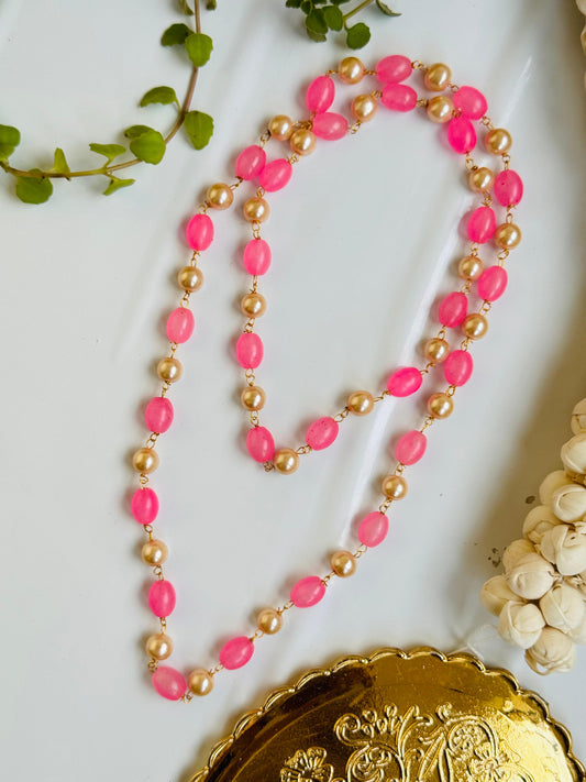 pink pearl mala