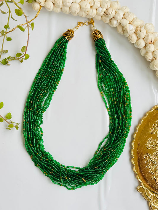 Green Necklace Pearl