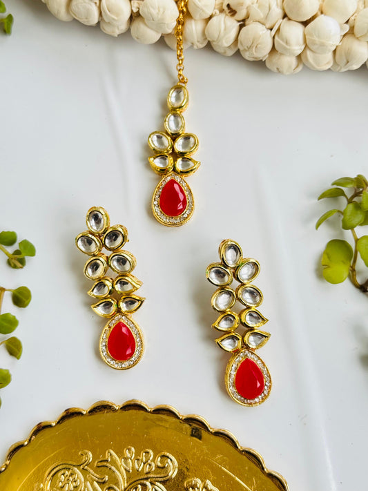 Earring pachi kundan