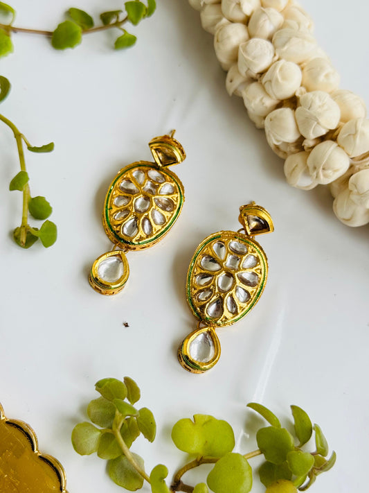 Earring pachi kundan