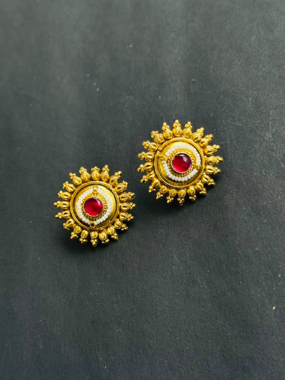 Temple Bloom Heritage Stud Earrings