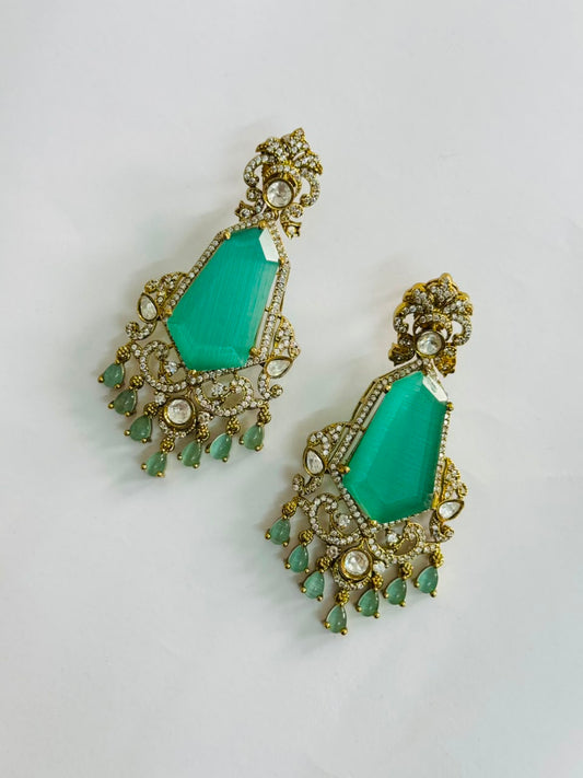Mint Luxe Statement Earrings