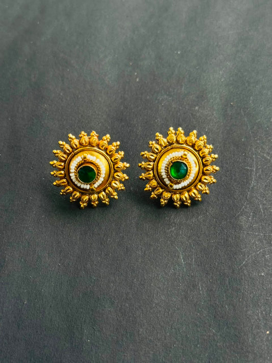 Temple Bloom Heritage Stud Earrings
