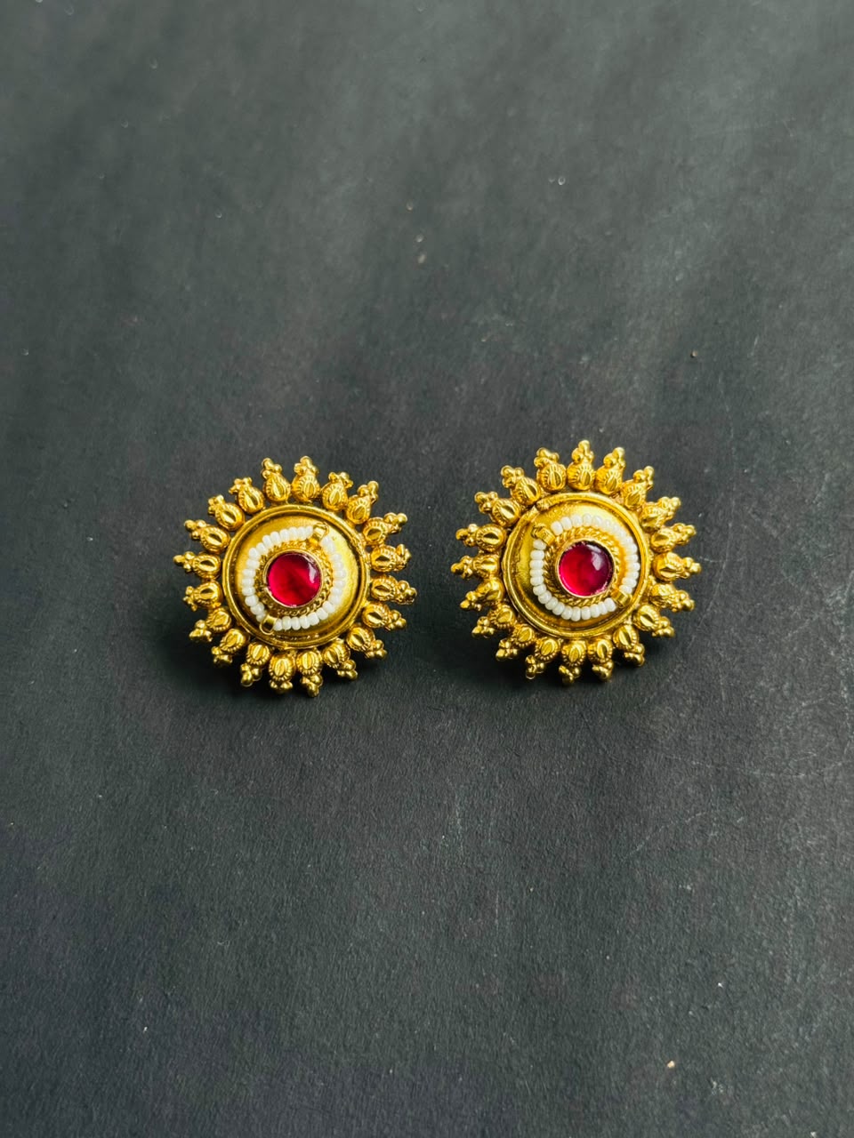 Temple Bloom Heritage Stud Earrings