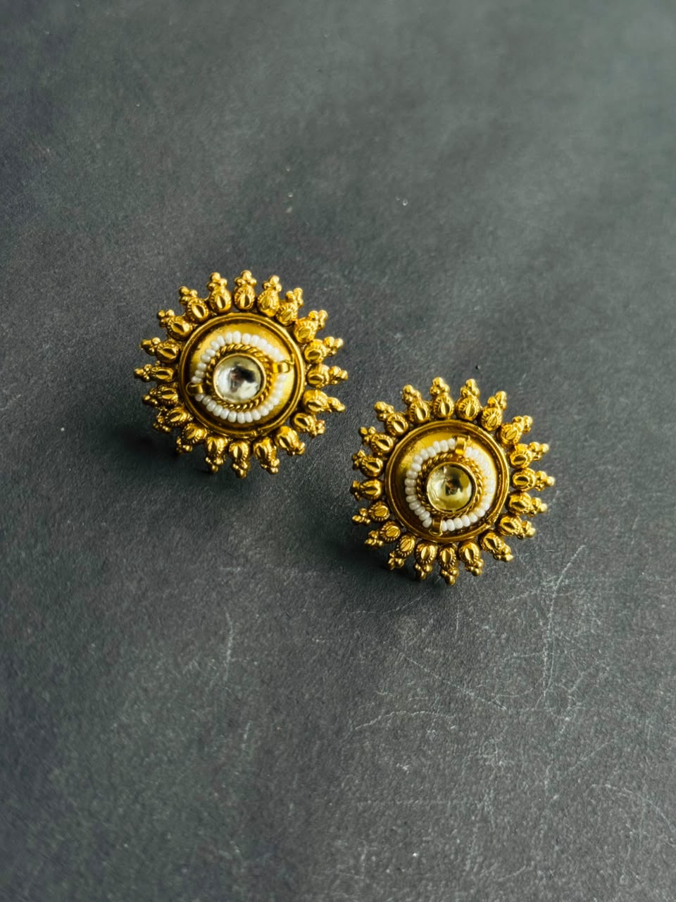 Temple Bloom Heritage Stud Earrings