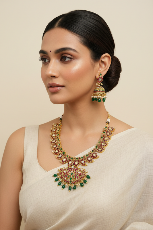 Parampara jadau necklace