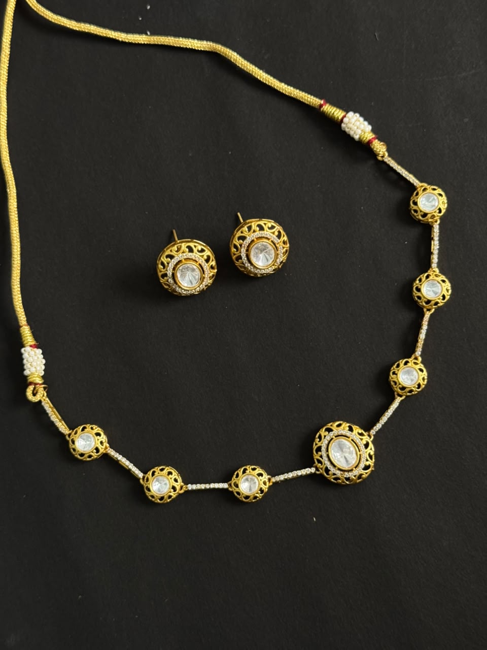 Royal Filigree Kundan Necklace Set