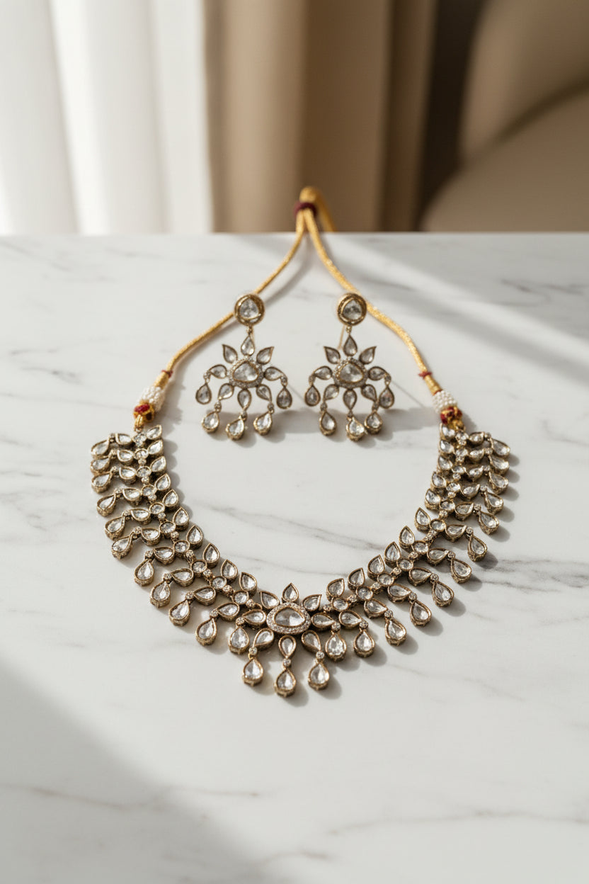 Uncut polki Necklace (best seller)